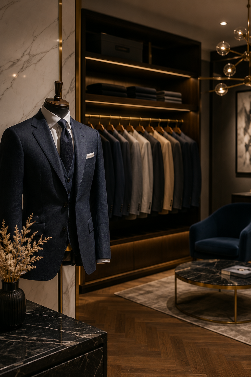 Suit on display